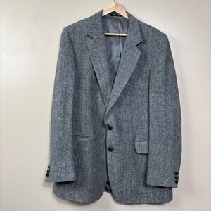 Harris Tweed Mens Tweed Wool Blazer Kroth Menswear Size 40R Preppy Academia